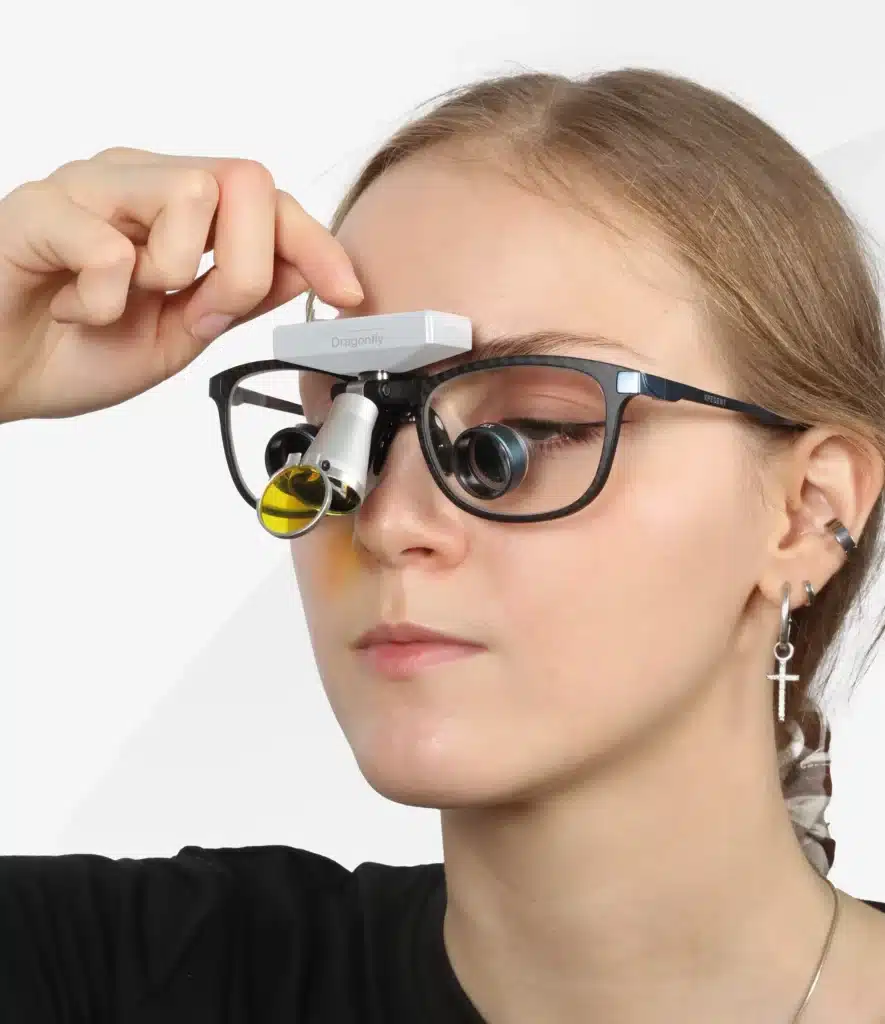 Led frontale pour loupes binoculaires, légère, ergonomique